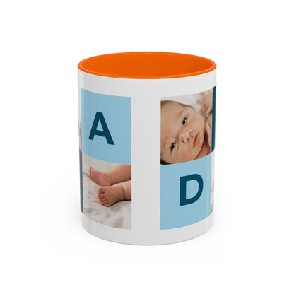 Personalized DAD Photo Collage Mug | Custom Father's Day Gift | 11oz & 15oz
