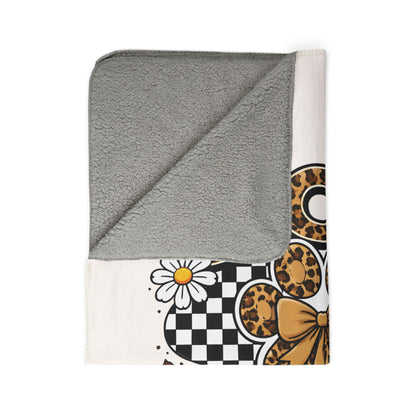 Dog Mama Sherpa Blanket — Leopard Paw