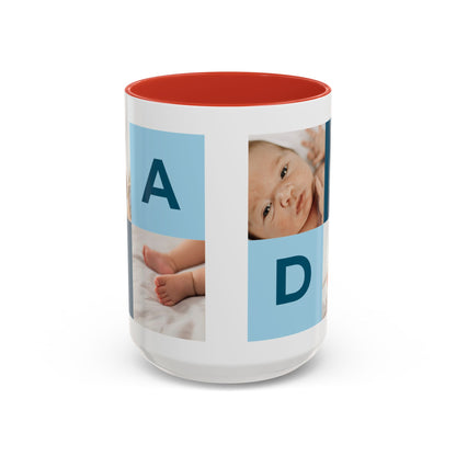 Personalized DAD Photo Collage Mug | Custom Father's Day Gift | 11oz & 15oz