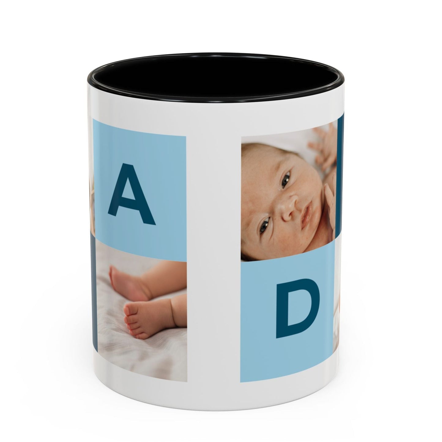 Personalized DAD Photo Collage Mug | Custom Father's Day Gift | 11oz & 15oz