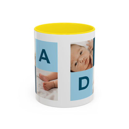Personalized DAD Photo Collage Mug | Custom Father's Day Gift | 11oz & 15oz