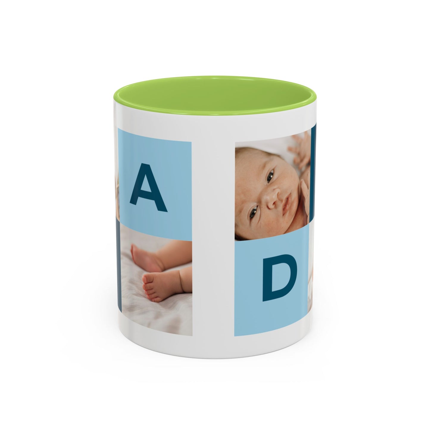 Personalized DAD Photo Collage Mug | Custom Father's Day Gift | 11oz & 15oz