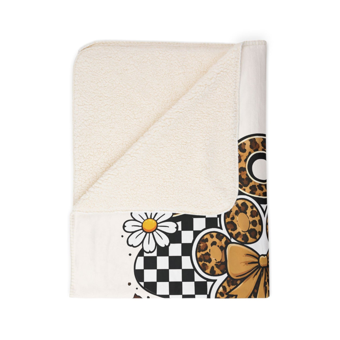 Dog Mama Sherpa Blanket — Leopard Paw