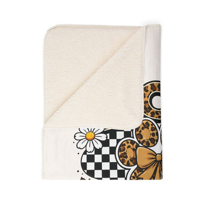 Dog Mama Sherpa Blanket — Leopard Paw