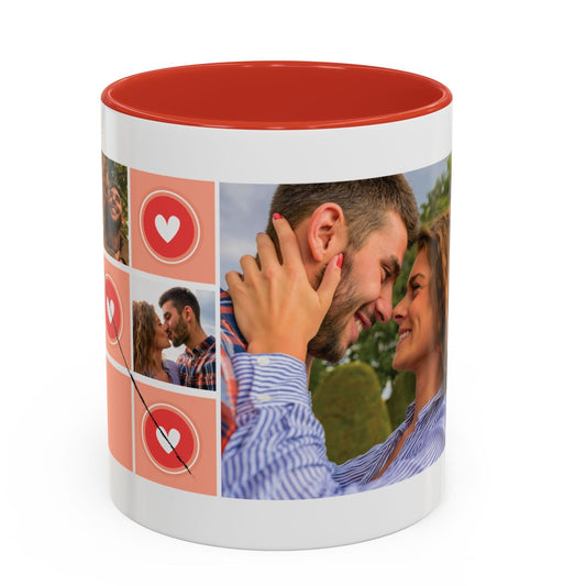 Custom Photo Collage Mug for Couples | Personalized Love Photo Coffee Mug (11/15 oz)