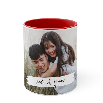 Me & You Photo Collage Mug | Personalized Couples Gift
