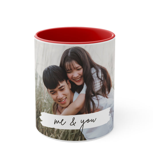 Me & You Photo Collage Mug | Personalized Couples Gift