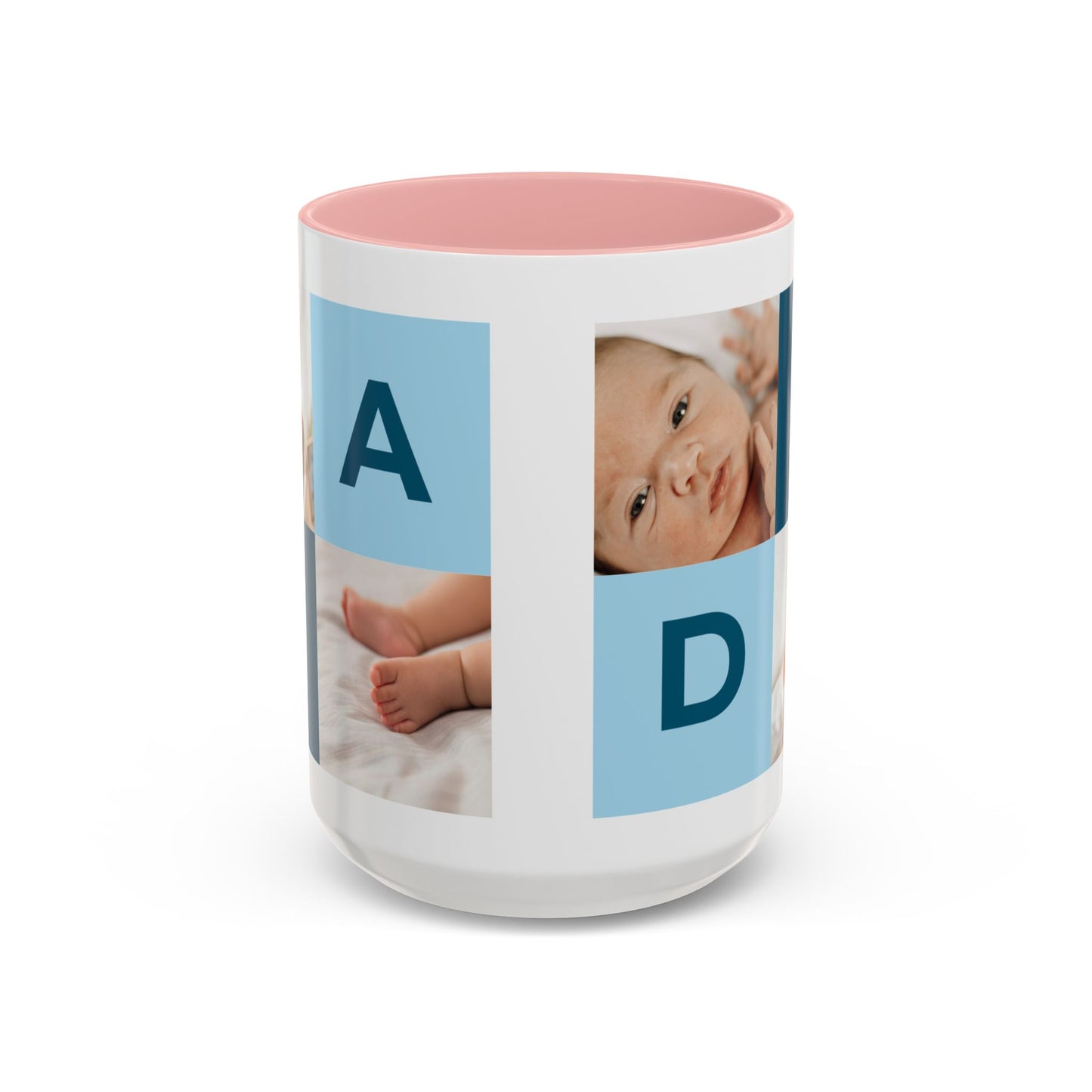 Personalized DAD Photo Collage Mug | Custom Father's Day Gift | 11oz & 15oz