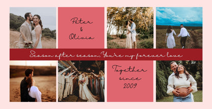 Custom Photo Collage Mug | Personalized Couples Gift with Name & Date