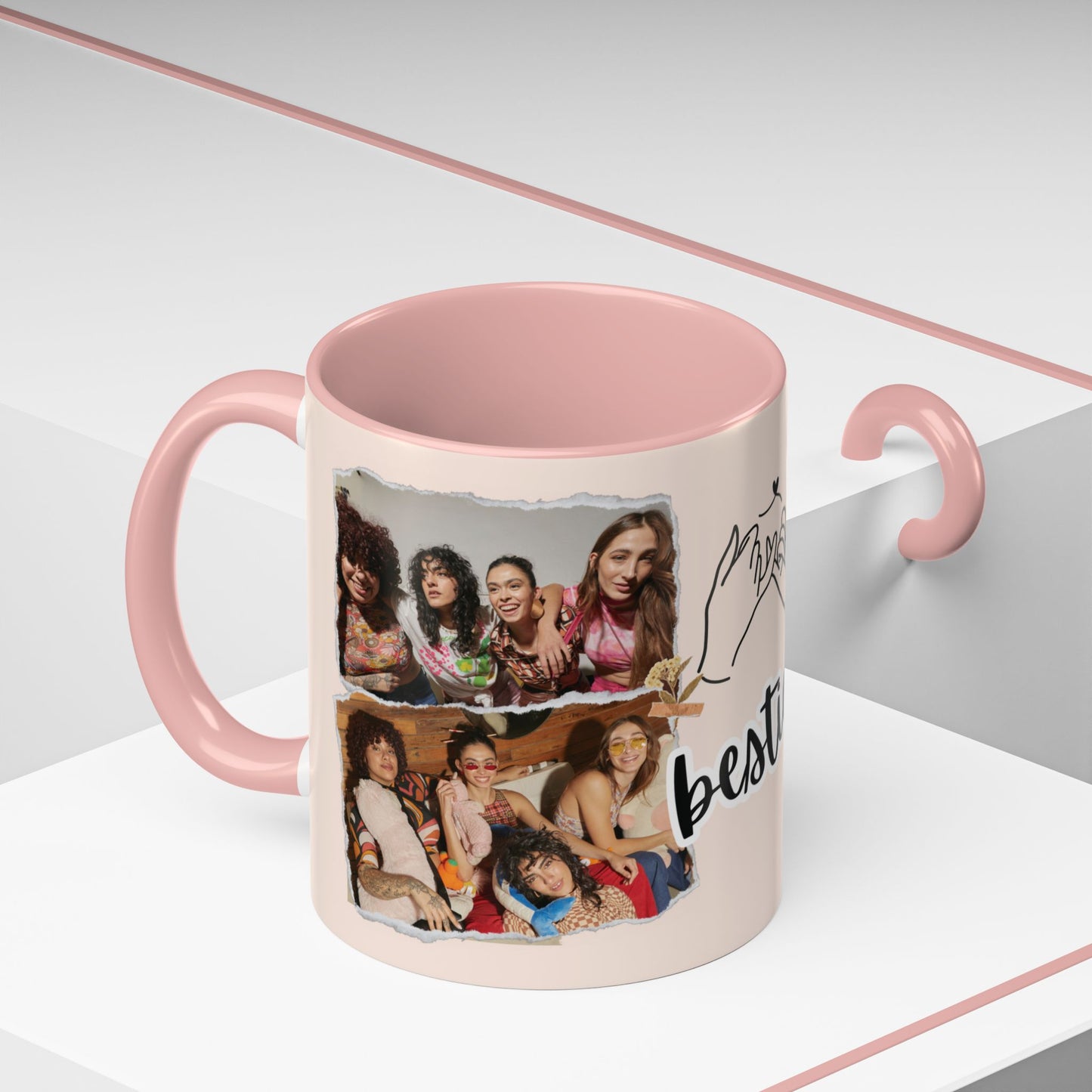 Besties Personalized Photo Coffee Mug — Best Friend Gift (11/15 oz)