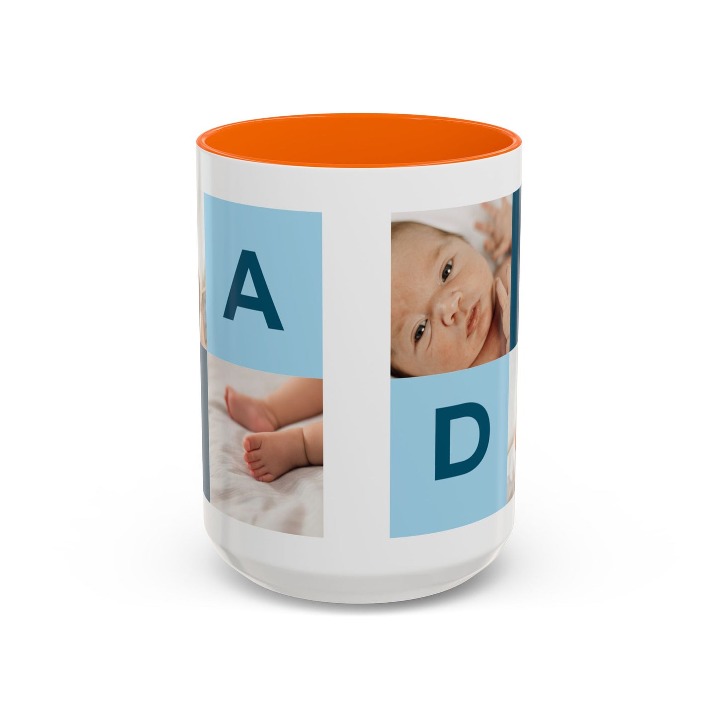 Personalized DAD Photo Collage Mug | Custom Father's Day Gift | 11oz & 15oz