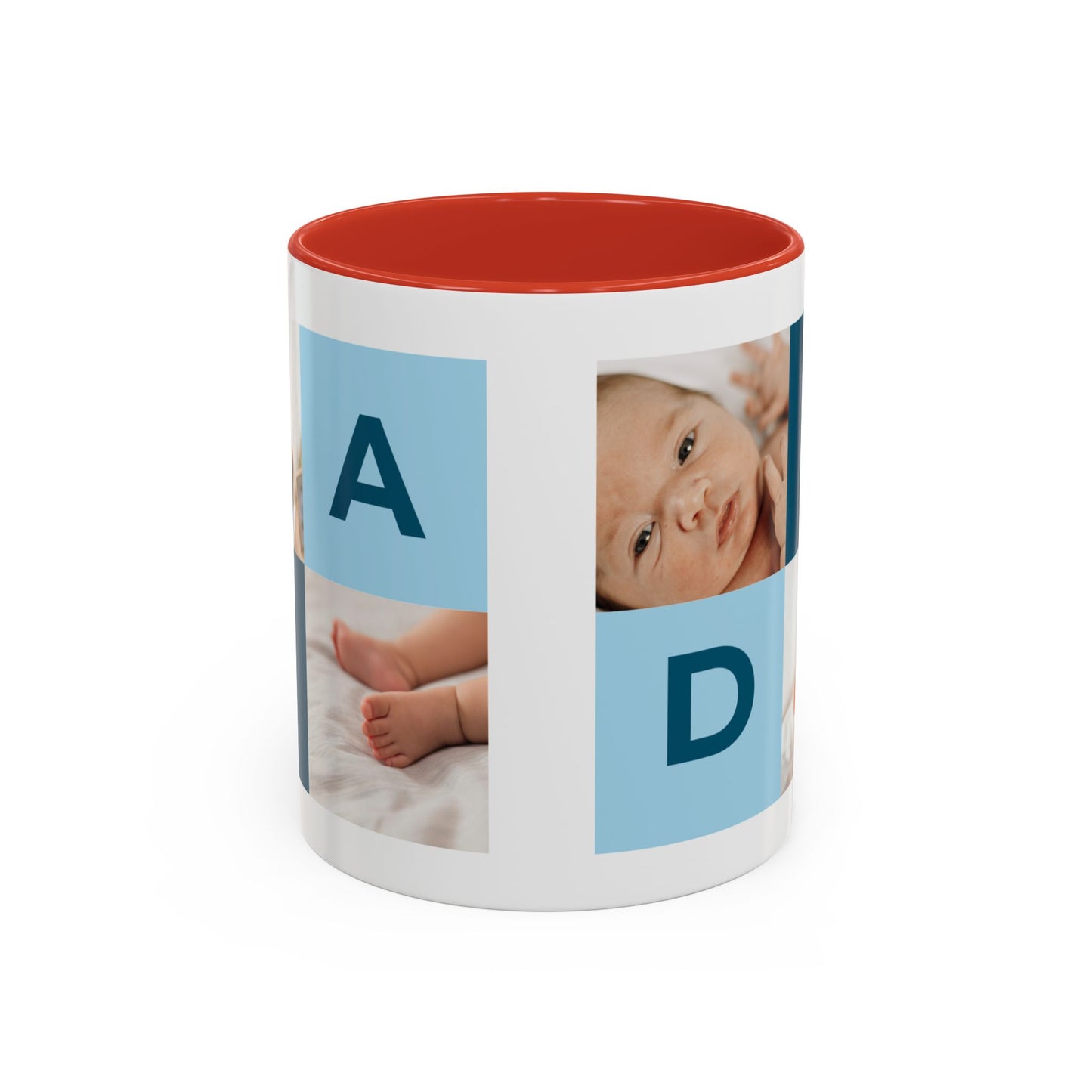 Personalized DAD Photo Collage Mug | Custom Father's Day Gift | 11oz & 15oz