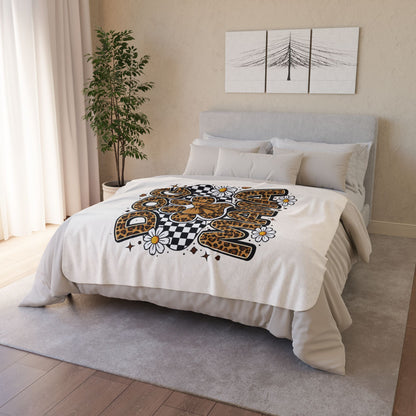 Dog Mama Sherpa Blanket — Leopard Paw