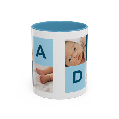 Personalized DAD Photo Collage Mug | Custom Father's Day Gift | 11oz & 15oz