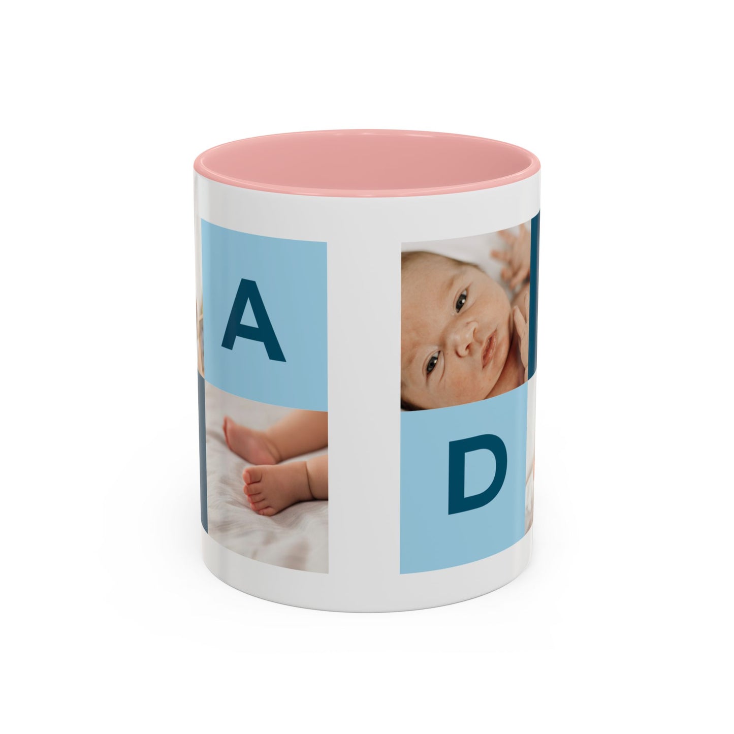 Personalized DAD Photo Collage Mug | Custom Father's Day Gift | 11oz & 15oz