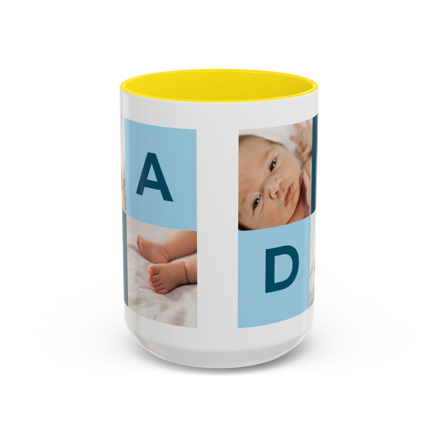 Personalized DAD Photo Collage Mug | Custom Father's Day Gift | 11oz & 15oz
