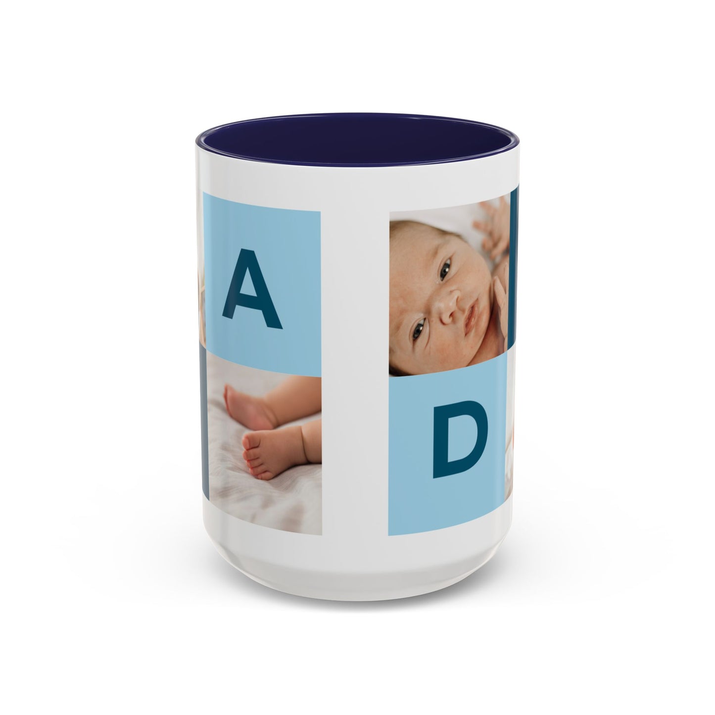 Personalized DAD Photo Collage Mug | Custom Father's Day Gift | 11oz & 15oz