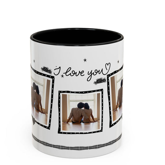 Personalized Photo Coffee Mug — I Love You Romantic Couples Gift | 11oz & 15oz