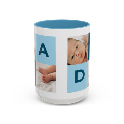 Personalized DAD Photo Collage Mug | Custom Father's Day Gift | 11oz & 15oz