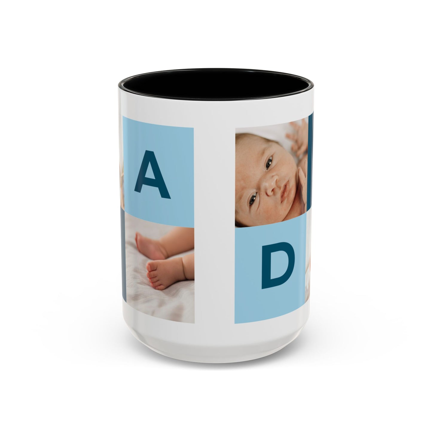 Personalized DAD Photo Collage Mug | Custom Father's Day Gift | 11oz & 15oz