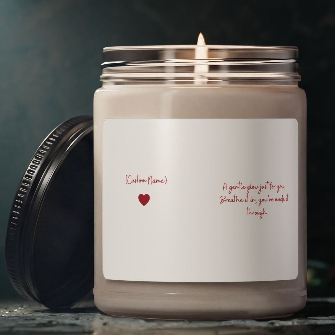 Personalized Love Quote Soy Candle | Romantic Gift for Her — 9oz (9 Scents)