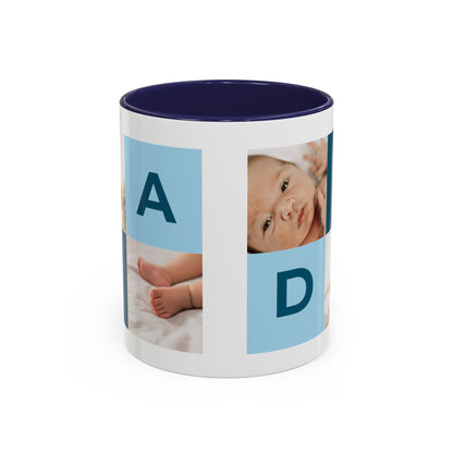 Personalized DAD Photo Collage Mug | Custom Father's Day Gift | 11oz & 15oz