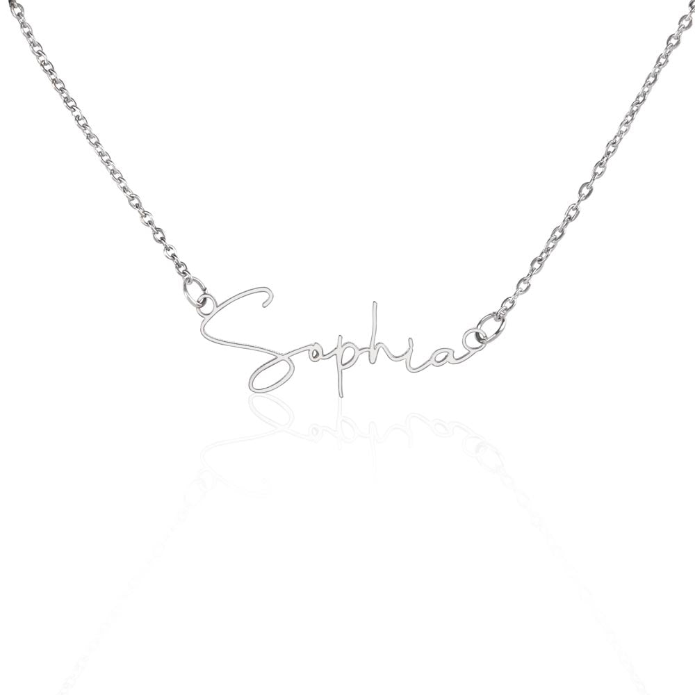 Personalized Name Necklace – Heartfelt Gift for Daughter from Dad
