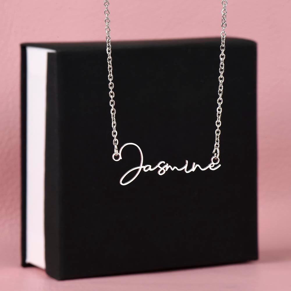 Personalized Name Necklace – Heartfelt Gift for Daughter from Dad