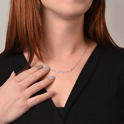 Personalized Name Necklace – Heartfelt Gift for Daughter from Dad
