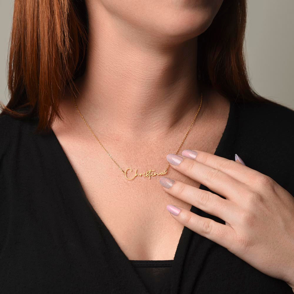 Personalized Name Necklace – Heartfelt Gift for Daughter from Dad