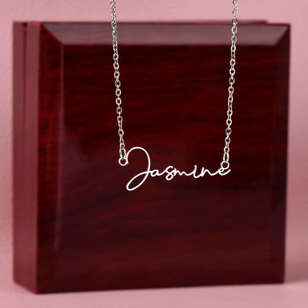 Personalized Name Necklace – Heartfelt Gift for Daughter from Dad