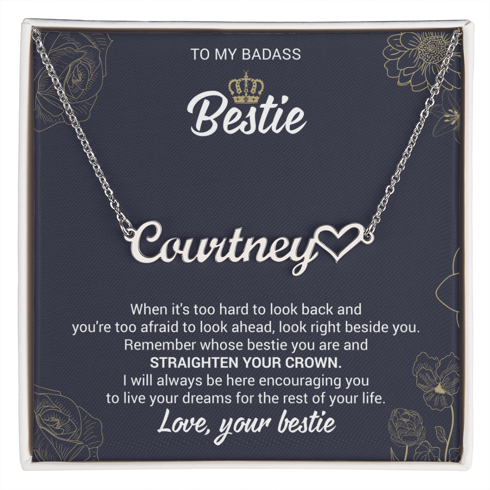Personalized Heart Name Necklace – Meaningful Gift for Best Friend