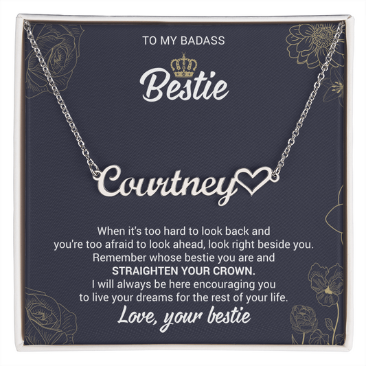 Personalized Heart Name Necklace – Meaningful Gift for Best Friend
