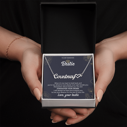 Personalized Heart Name Necklace – Meaningful Gift for Best Friend