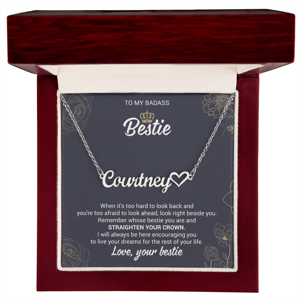 Personalized Heart Name Necklace – Meaningful Gift for Best Friend