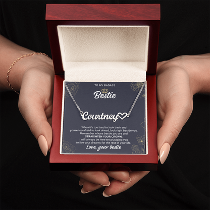 Personalized Heart Name Necklace – Meaningful Gift for Best Friend