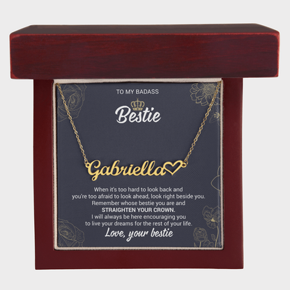 Personalized Heart Name Necklace – Meaningful Gift for Best Friend