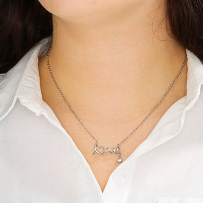 Love Necklace – Personalized Message Card Gift for Her