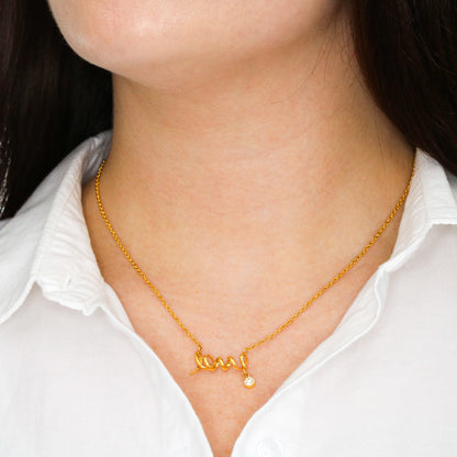 Love Necklace – Personalized Message Card Gift for Her