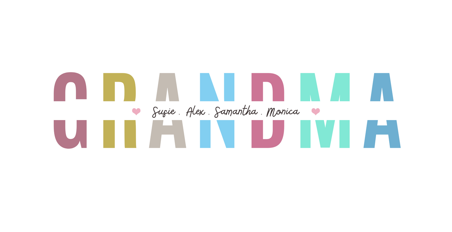 Personalized Grandma Mug with Grandkids Names — Custom Gift for Grandma | 11oz